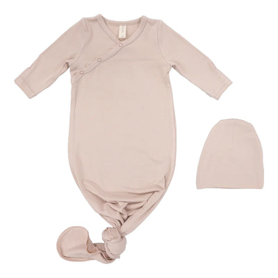 Lilette Baby Gown Set - Pale Pink