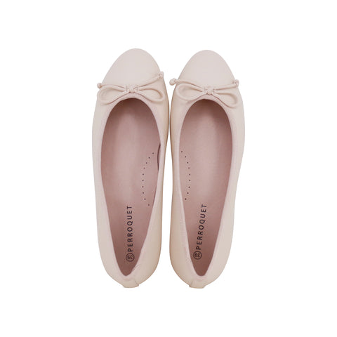 Perroquet Shoes Leather Ballet Flats - Pink