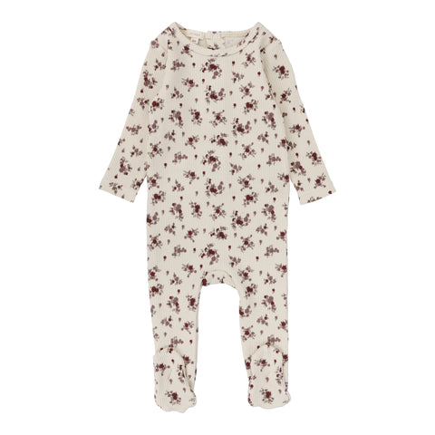 Lil Legs Floral Cluster Footie - Floral Cluster