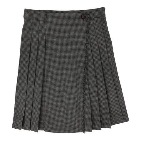 Analogie Kilt Skirt - Gray Houndstooth