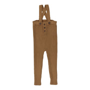 Analogie Rib Knit Overalls - Camel