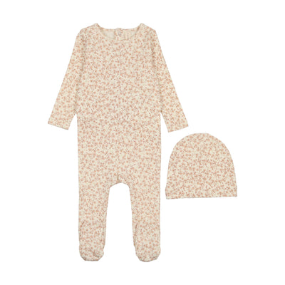 Lilette All Over Floral Footie Set - Mauve