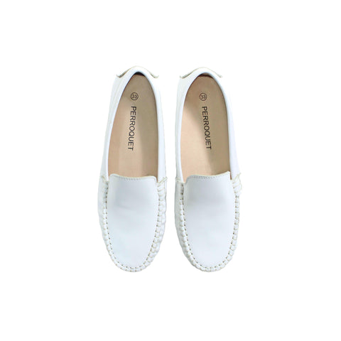 Perroquet Shoes Leather Loafers - White