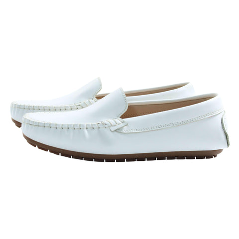 Perroquet Shoes Leather Loafers - White