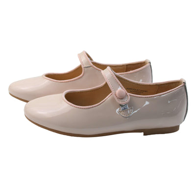 Perroquet Shoes Patent Leather Round-Front Mary Janes - Pink