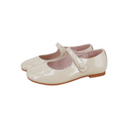 Perroquet Shoes Patent Leather Mary Janes - Cream