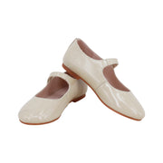 Perroquet Shoes Patent Leather Mary Janes - Cream