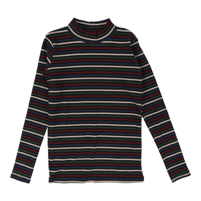 Lil Legs Printed Mockneck - Black Multicolor