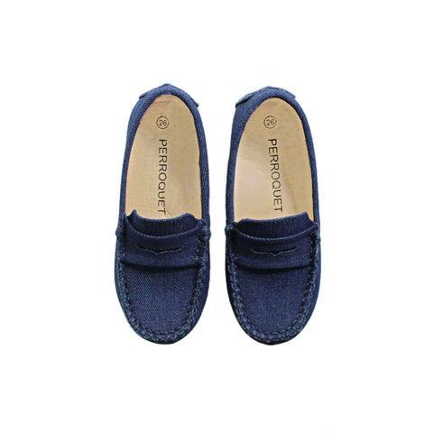 Perroquet Shoes Denim Penny Loafers - Denim Blue