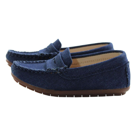 Perroquet Shoes Denim Penny Loafers - Denim Blue