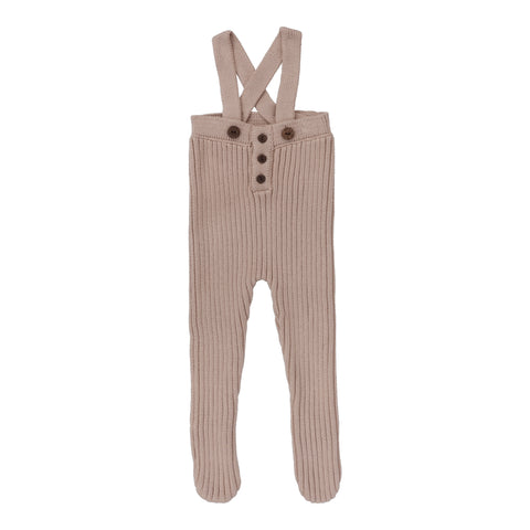 Analogie Rib Knit Overalls - Pink