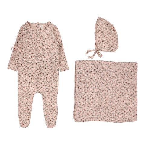 Lilette Bouquet Floral Layette Set - Rose/Floral