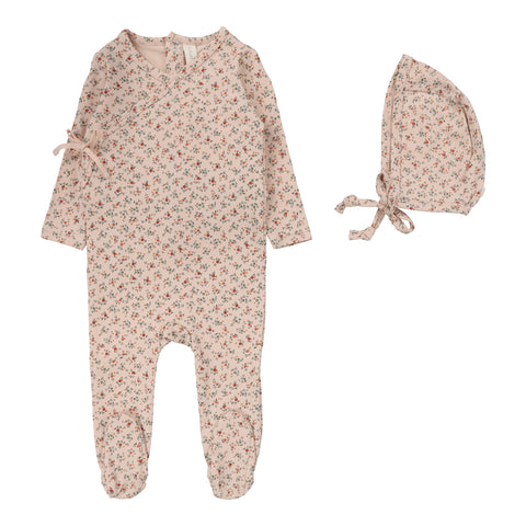 Lilette Bouquet Floral Footie Set - Rose/Floral