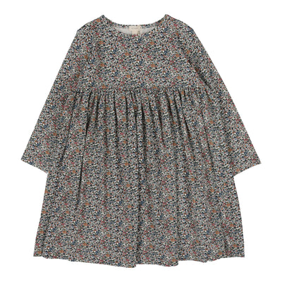 Lil Legs liberty print liberty dress long sleeve from our Printed Weekday Collection.