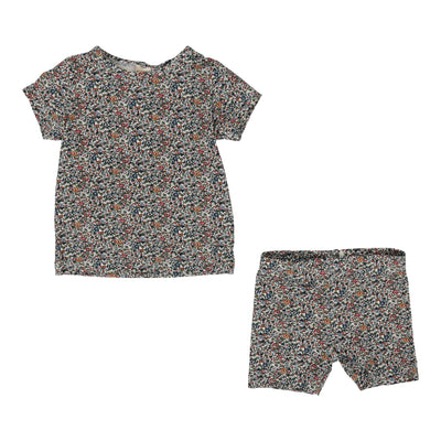 Lil Legs liberty print liberty shorts set from our Printed Weekday Collection.