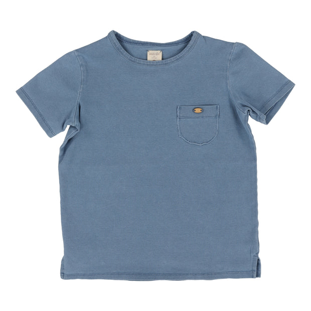 Analogie denim pocket t-shirt from our Taupe Collection.