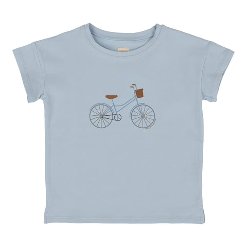 Analogie light blue bike boys t-shirt from our Graphic Denim.