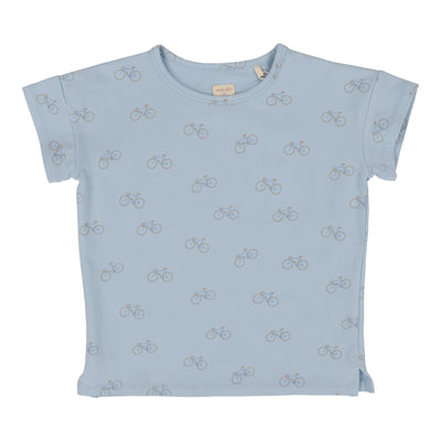 Analogie light blue all over bike t-shirt from our Graphic Denim.