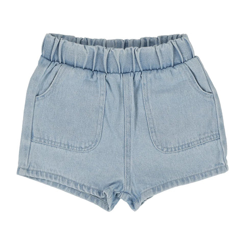 Lil Legs light wash pull on shorts from our Lightweight Denim Collection.