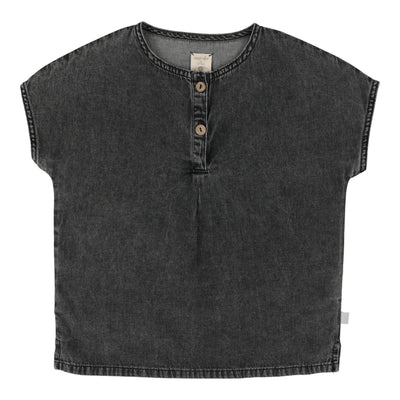 Analogie black wash stonewash shirt from our Stonewash Collection.