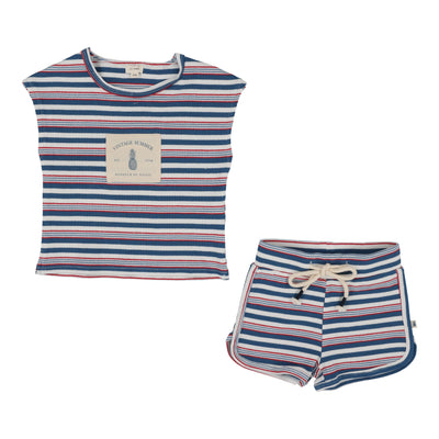 Lil Legs Toddler Set - Multistripe