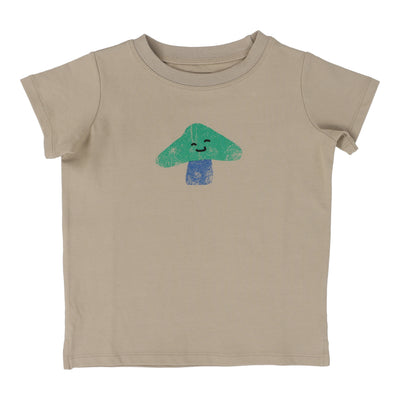 Analogie taupe mushroom t-shirt short sleeve from our Taupe Collection.