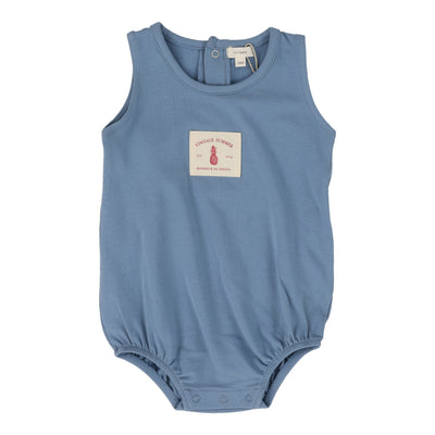 Lil Legs Snap Romper - Blue