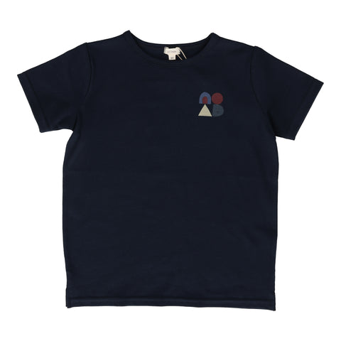 Lil Legs Boys Geometric T-Shirt - Navy (Printed Weekday Collection)