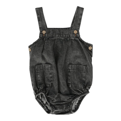 Analogie black wash stonewash boys romper from our .