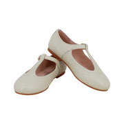 Perroquet Shoes Leather T-Strap Shoes - Sand