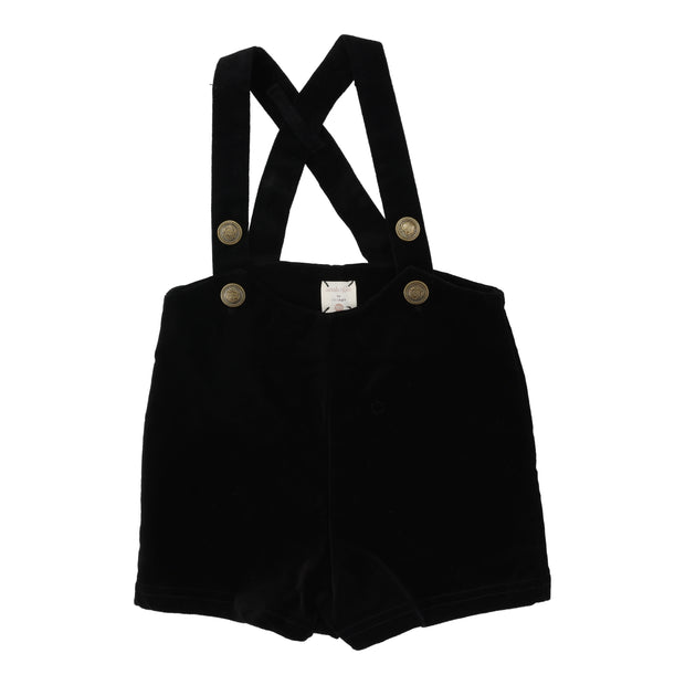 Analogie Suspender Shorts - Black Velvet