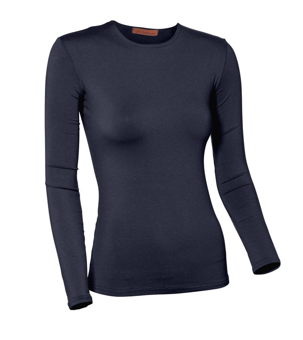 PB&J Ladies Lycra Long Sleeve Shell - Navy