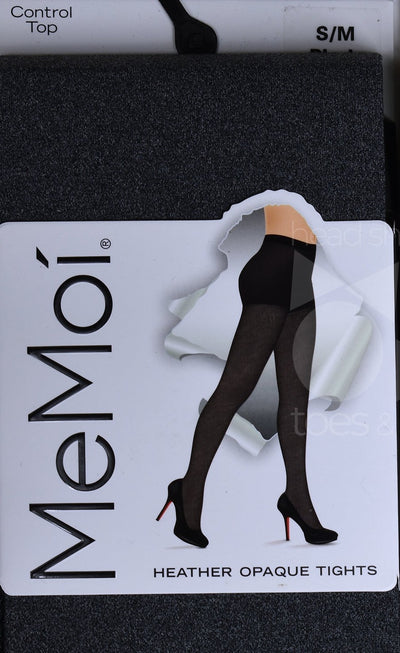 Women's MeMoi MO-327 Ribbed Sweater Tights (Brown Heather 1X-2X)