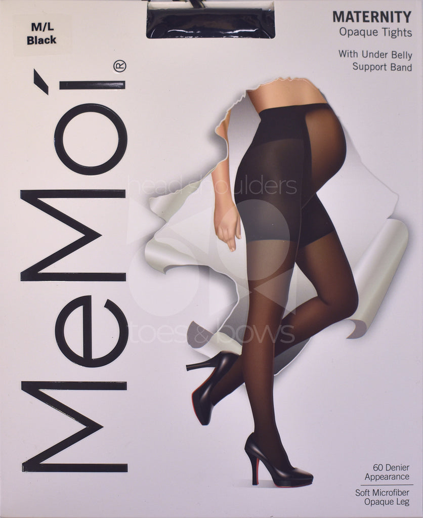 Women's MeMoi MO-335 Perfectly Opaque Shaper Tights (Charcoal S/M)