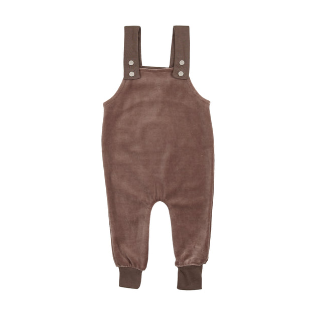 Analogie Velour Overalls - Taupe – Head Shoulders Toes & Bows